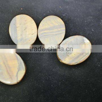 Natural Oval Shape Tiger Eye Cabachon Gemstone photo-2