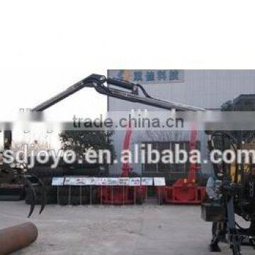 joyo forest log trailer with crane for tractor, log grabber