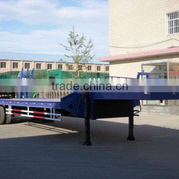 Cheap tri-axle low bed semi trailer 60 tons TAZ9583TDP low price sale