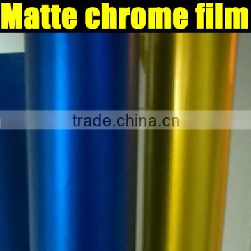 matt chrome blue vinyl sticker 1.52x20m per roll