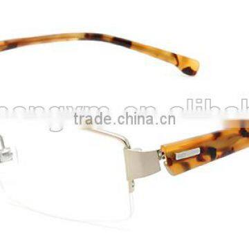 Stainless Steel Optical Reading Eyeglass Half Frame for Unisex