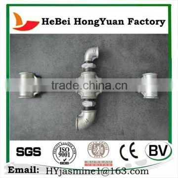 Q235 HeBei HongYuan High Pressure Galvanized Malleable Iron Pipe Fitting