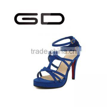 Sexy evening sandal shoes Women favorite high heel shoes Hot sale wedding sandal shoes