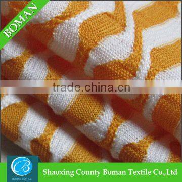 Textile fabrics supplier 2015 new Fancy Knitted dyed jacquard fabric for curtain