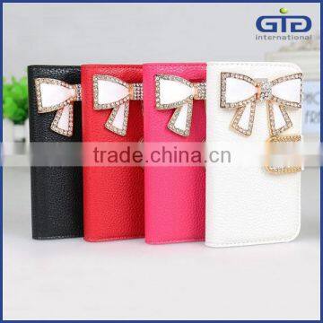 Magnetic Rhinestone Flip Stand Case For Nokia Lumia 520