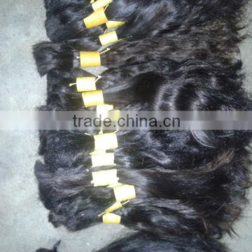 Indian Human Single drawn Virgin unprocessed remy human bulk hair