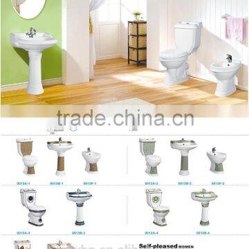 Ceramic Bathroom Design Decorated Suite Two Piece Toilet photo-4