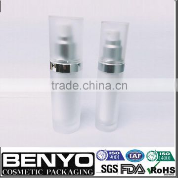 Acrylic round 50ml cosmetic lotion bottle