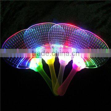 wholesale printing logo led hand fan led flashing hand fan
