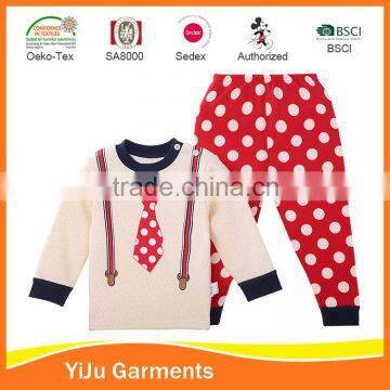 Good combed cotton child clothes clothing nice tshirt set