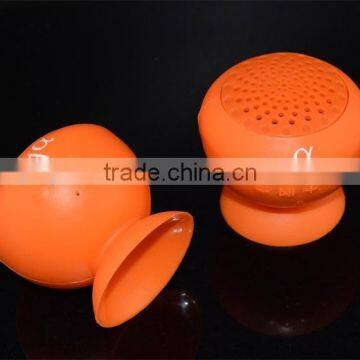 Silicon Mini Handfree Stereo Bluetooth Wireless Sucker Speaker for Mobile Phone