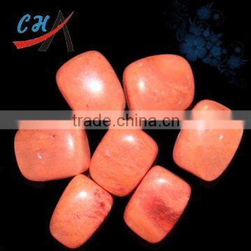 wholesale watermelon red gemstone pebble stone flooring