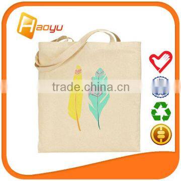 New product plain white cotton canvas tote bag for shopping