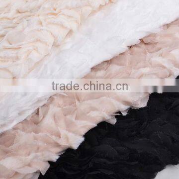 Chiffon and Fur Imitation Embroidery Design Wedding Embroidery Lace Fabric photo-6