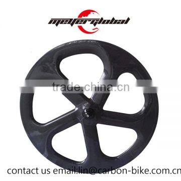 MeyerGlobal Best Quality 700C Chinese 5 Spoke Carbon Track Fixie Wheels Single Speed T800 photo-1