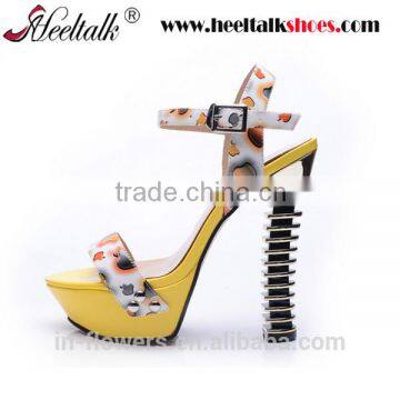 Corful stange heel high heel beach sandals