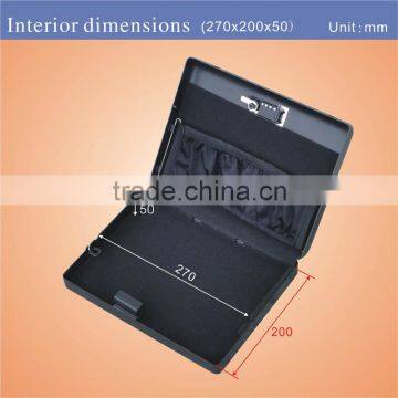 Wholesale - MC500 Microault Combination Small Car Gun Pistol Portable Security Storage Steel Safe Box (Ipad Box),file Safe photo-2