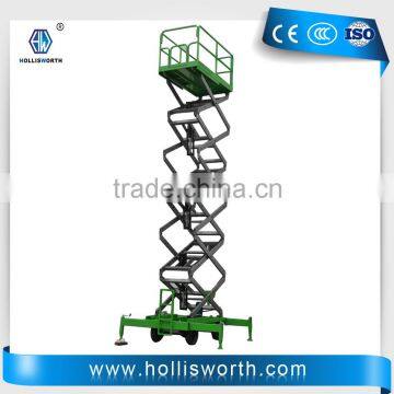 6m lift height electric mobile scissor lift for sale