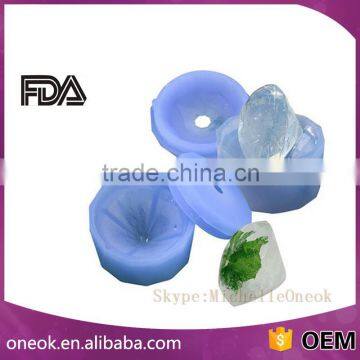 FDA certificate Diamond shape silicone ice cube tray