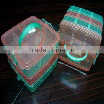 OEM plastic food container with divider / plastic takeaway food container