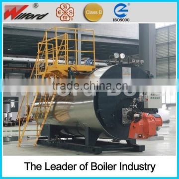 Low pressure horizontal biomass steam boiler