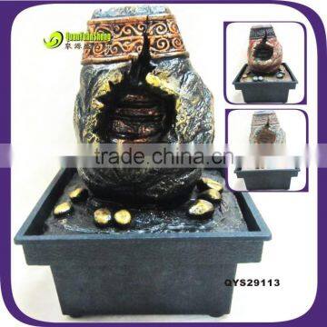 high fiber resin small garden water fountain