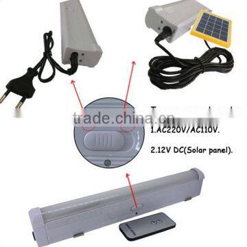 solar power rechargeable samping tube light
