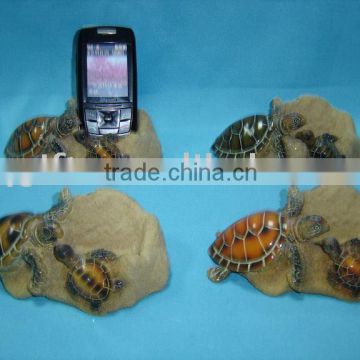 Polyresin sea turtle decor/mobile holder