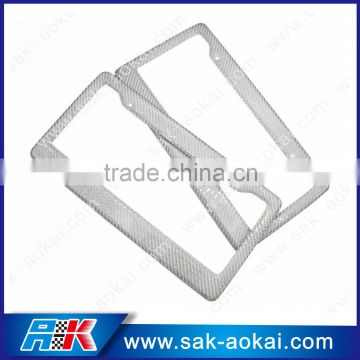 Real carbon fiber car plate frame US standard license