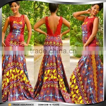 Hot Selling Print Long Dashiki African Evening Dress for Women