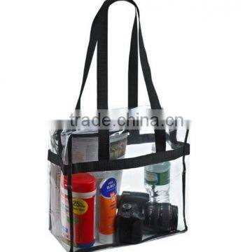 Clear PVC Beach bag with zipper close