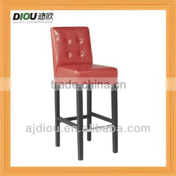 tall red PU bar chair DO-6063