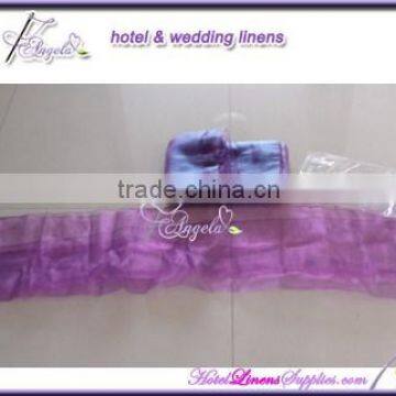 dark purple wholesale satin chair cover sashes, cheap satin chair sashes for special events, wedding chair covers