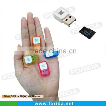 Small Keyboard button USB2.0 USB Smart Card Reader