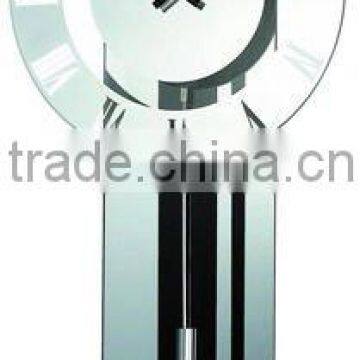 Glass pendulum wall clock