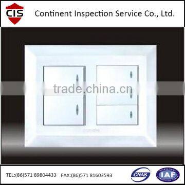 Five single-joint control/switch,switches,on-off,100% inspection,factory inspection,QC,inspectors,loading supervision
