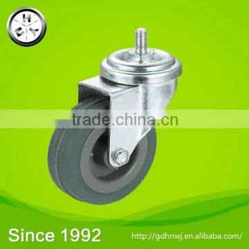 Industrial grey rubber duty casters wheel,hard rubber caster wheel,adjustable caster wheels(IC22)