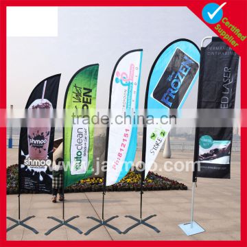 Popular screen printing outdoor flying beach flag