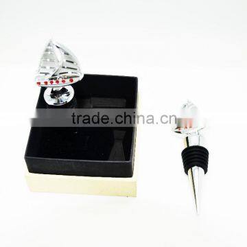 Diamond Design Sailing Wine Bottle Stopper photo-2