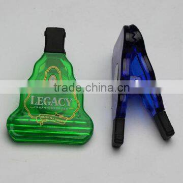 Plastic light bulb shape magnetic clip, Plastic power clip, Promotional magnetic power clip, PTMC032