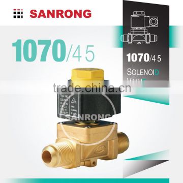 2 Way Brass Refrigerator Solenoid Valve with 110v 220v AC for R134a R410A, 1070/4 1070/5 Castel Air Conditioner Solenoid Valve