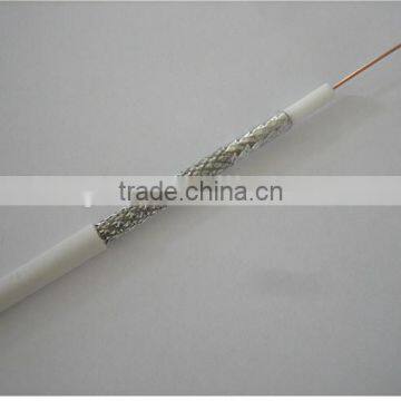 500 Ft White Quad Shield RG6 Digital Coax/Coaxial Satellite HD TV Cable photo-2