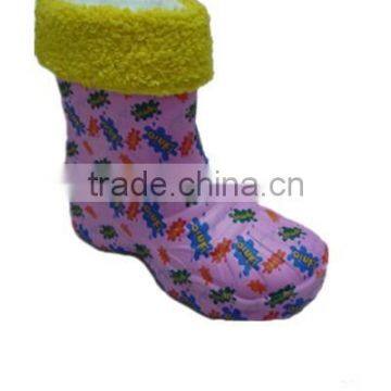 new design waterproof fashionable ladies eva rain boots