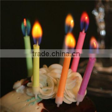 Unique color flame fireworks birthday cake candles