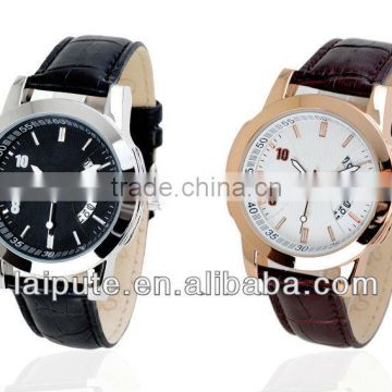 new desgin unique Calender Business Watch Leather Band Men Watches