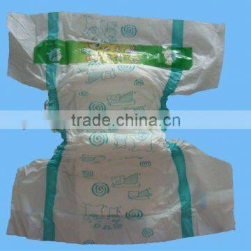 Cheap B Grade PE Film Disposable Baby Diaper Nappy