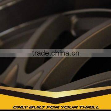 ZUMBO F7647 Semi Matt Bronze Machine Lip+Bronze Cataphoreisis Car Alloy Wheel Rims photo-5