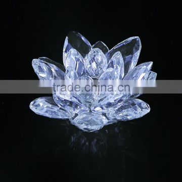 pressed crystal glass candleholder with high quality