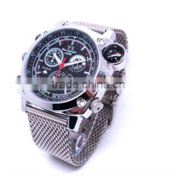 high quality 8GB 1080P HD Waterproof night vision Watch hidden Camera With video and recording Compass&Calendar