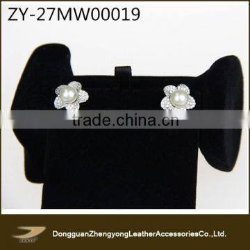 new arrival on China market 925 silver earring flower earring with luxury pearl